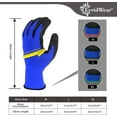 thumbnail image 4 of EvridWear 12 Pairs Crinkle Latex Rubber Coated Safety Work Gloves for Men Women General Multi-Use (X-Large, Blue), 4 of 10
