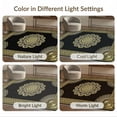 thumbnail image 7 of ODIKA Glam Key Border Sparkle Sunburst Round Symmetrical Shimmer Greek Flowing Dynamic Non-Slip Chair-Friendly for Home Office, Gaming Room, Under Desk, 7 of 7