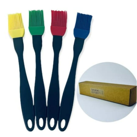 

Silicone Basting Brush Heat Resistant 9 inch Long Baster for Baking Cooking Grilling Barbeque Oil Butter (4-PACK)
