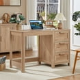 thumbnail image 6 of LELELINKY 48" Farmhouse Office Desk with 3 Drawers, Wood Computer Desk for Home Office, Bedroom, Natural, 6 of 7