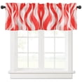 thumbnail image 2 of Abstraction Gradient Line Color Block Drapery Rod Pocket Short Curtain Half-Curtain For Kitchen Door Drape Cafe Small Window, 2 of 6