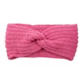 thumbnail image 1 of Banda para el pelo de lana tejida con forma de cruz, protector de orejas, diadema tejida a mano, accesorios para el cabello de moda plana y cálida para otoño e invierno, 1 of 6