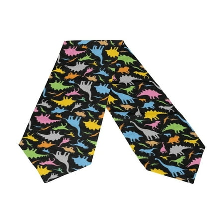 

POPCreation Colorful Dinosaur Table Runner 13x90 Inches Black Table Top Decoration