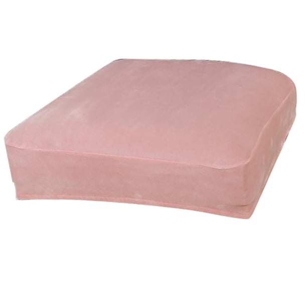Fundas de silla de terciopelo y poliéster para comedor, cocina, fundas de jacquard suaves Rosado
