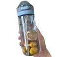 thumbnail image 1 of Bouteille d'Eau Transparente Portable Couvercle Rabattable Étanche Bouteille à Boire Bouteille à Boire, 1 of 10