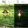 thumbnail image 6 of 100Fens Solar Lanterns Outdoor Hanging Metal Vintage Lantern Warm White Solar Lights Lamp Design For Garden Patio Yard Tree Decoration, 6 of 6