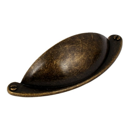 C Shape Handle - Kitchen Cupboard Door Cabinet Drawer Shell Shape Pull Handle Bronze Tone