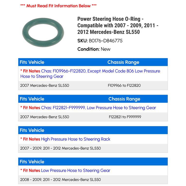 Power Steering Hose - Compatible with 1972 Mercedes-Benz 350SL Power Steering Hose - Compatible with 1972 Mercedes-Benz 350SL