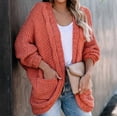 thumbnail image 2 of CEHVOM Cardigans en Tricot pour Femmes Amples Surdimensionnés avec Poches, 2 of 8