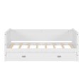 thumbnail image 4 of Twin Size Daybed with Trundle, Solid Wood Daybed Frame for Kids Teens Guests, Space Saving Twin Bed for Bedroom, 4 of 7