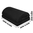 thumbnail image 3 of Hbdhejl Office Rest Mat Airplane Leg Rest Semi Cylindrical Foot Pad Foot Stand For Desk Office Footrests Foot Stool Footstool Sponge Foot Rest Pad Support Pillow Polyester Feet, 3 of 5