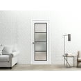 thumbnail image 6 of Solid French Pre-Hung Door 24 x 96 inches | Planum 2132 White Silk Frosted Glass | Single Regular Panel Frame Trims Handle | Bathroom Bedroom Sturdy Doors, 6 of 6