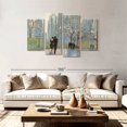 thumbnail image 2 of Elephant Stock An Evening Out Blue Wall Art - Horizontal Multi Panel Canvas - Living Room Wall Decor - City Multi Panel - Blue And Green Decor By Julia Purinton - 75" x 48", 2 of 8