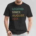 thumbnail image 2 of 8 Years Old Legend Since August 2017 T-Shirt – 8th Birthday Shirt, Vintage August 2017 Birth Year Tee, Fun Milestone Celebration Gift for Kids, 2 of 3
