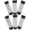 thumbnail image 4 of 3 pares de calcetines transparentes de verano de malla fina con encaje para mujeres y adolescentes., 4 of 7