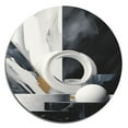 thumbnail image 2 of Designart "Abstract Marble Forms II" Abstract Marble Metal Round Wall Art Prints, 2 of 5