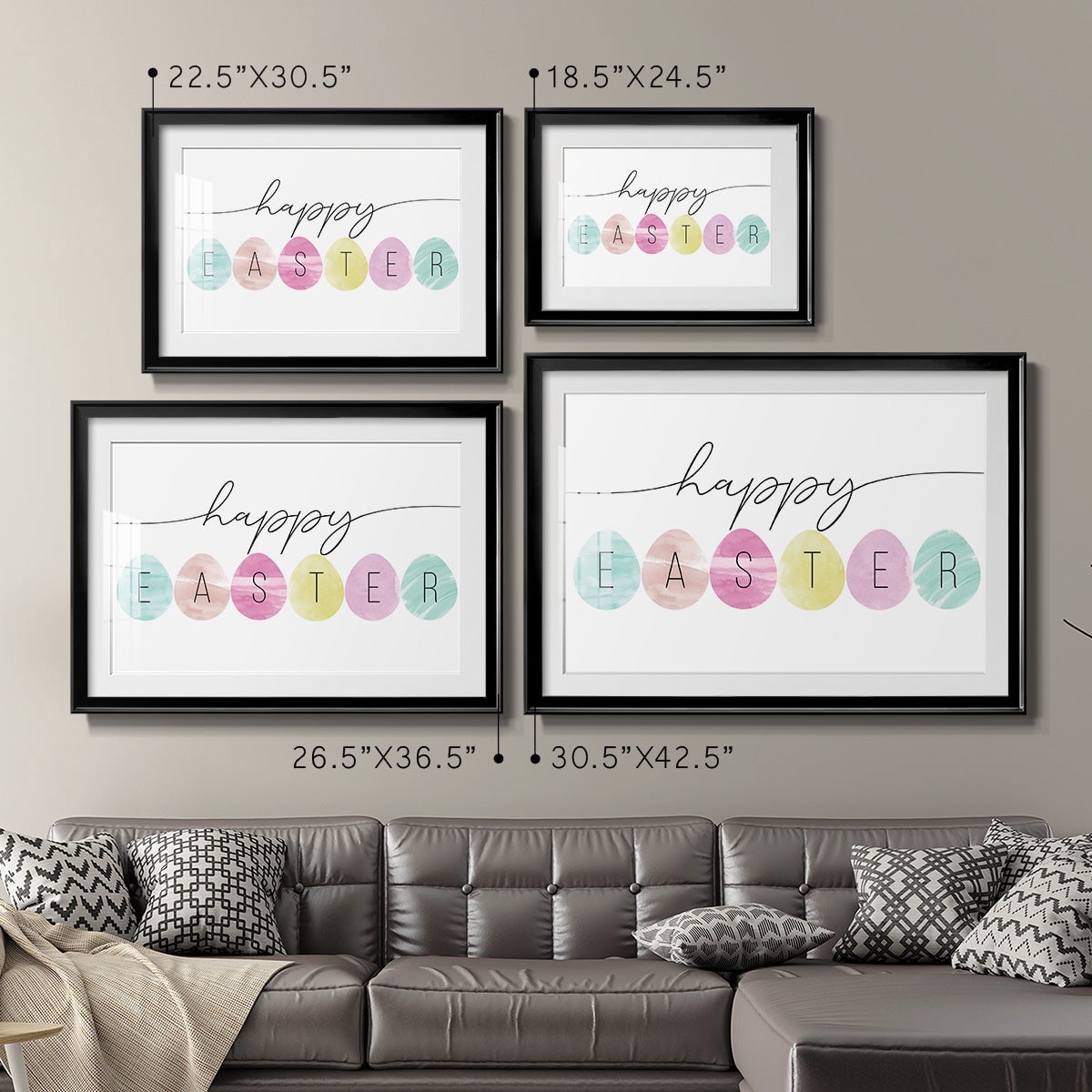 Happy Easter Premium Framed Print - Ready to Hang