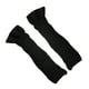 thumbnail image 4 of Calentadores de brazos para mujer, elásticos, cálidos, ondulados, mangas largas de invierno sin dedos Negro, 4 of 5