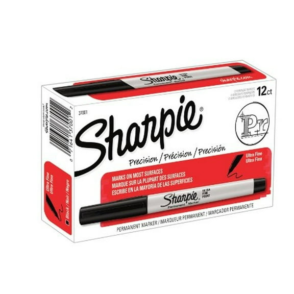 Sharpie Ultra-fine Permanent Marker - Ultra Fine Marker Point Type - Point Marker Point Style - Black Ink (37001)