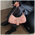 thumbnail image 4 of FENOHREFE Elegant Armpit Purse PU Leather Handbag with Buckles Ornament Shoulder Bag For Office Shopping And Casual Travel, 4 of 8