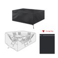 thumbnail image 4 of Matsuzay Cubierta impermeable para muebles de Patio y jardín, cubiertas de asiento de cubo de de ratán Cubiertas para muebles de jardín negro 126*126*74cm, 4 of 6