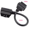 thumbnail image 3 of fastboy OBD 16 Pin Extension Cable Diagnostic Extender Scanner L-shaped Elbow Vehicle-mounted Right Angle Connector Tool, 3 of 6