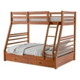 thumbnail image 1 of Bowery Hill Transitional Wood Twin over Full Bunk Bed in Oak, 1 of 8