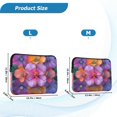 thumbnail image 4 of FORMRS 15"-15.6" Laptop Sleeve Protective Case Soft Carrying Quilted Computer Bag Cover, Large Purple Flowers, 4 of 7