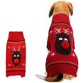 thumbnail image 1 of Christmas Jumper for Dogs and Cats with Red Nose L, 1 of 5