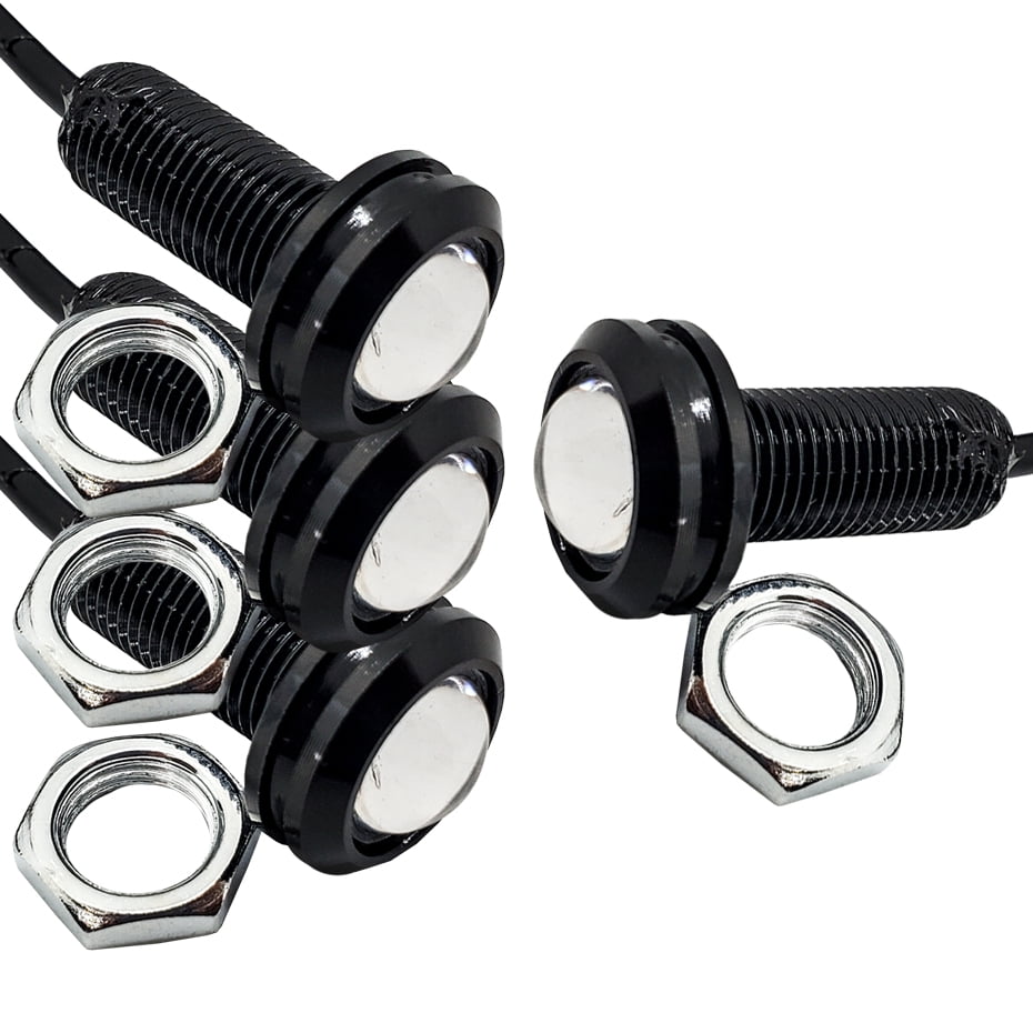 OZ-USA Green LED Rock Light Kit 5/8 Inch Bolt Beam with Plug & Play Power Bus Bar Wire Harness Compatible with Polaris Pulse Busbar RZR Pro Ranger Crew XP 2018-2023