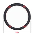 thumbnail image 3 of Steering Wheel Cover for Car,Universal 15 inch,Anti-Slip,Sporty and Soft(Black&Wine Red), 3 of 7