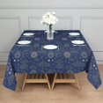 thumbnail image 3 of Blue Sun Moon Cloud Star Pattern Square Tablecloth,Waterproof Square Table Cover,Wipeable Spillproof Washable Table Cover for Home Kitchen Party Decor 52"x52"(132x132cm), 3 of 6