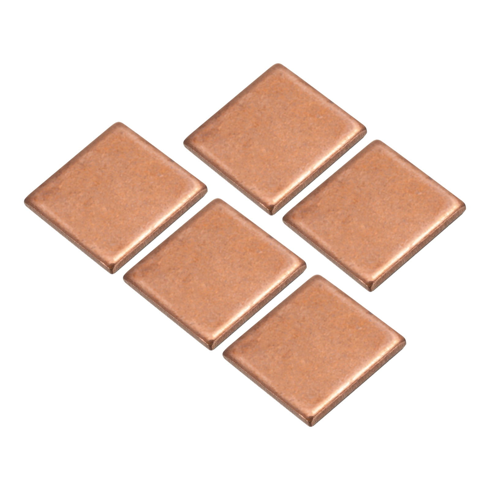Bewinner 10 Pezzi Lamina Di Rame Per Dissipatore Termico 20x20mm - Spessore 0.5mm - Pad Termico Per CPU/GPU Laptop - Risolve Problemi Di Surriscaldamento - 2