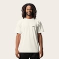 thumbnail image 3 of Dalix Cappuccino Embroidered Cotton Relaxed Boxy Fit Short Sleeve Crewneck Tee Shirt Mens in Natural S Small, 3 of 5