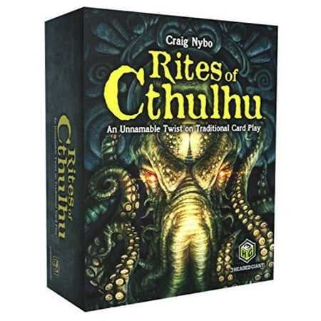 3 Headed Giant Games Rites of Cthulhu The Game Fantasy Card Game Based On H.P. Lovecraft Stories Featuring Characters From The