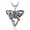 Small(33x25mm), variant on Womens Celtic Triquetra Trinity Knot Kitty Cat Pendant Necklace Chain Set-Big(45x38mm)