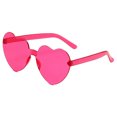 thumbnail image 1 of New In Heart Loving Sunglasses for Women Jelly Color Frameless Heart Shaped One-piece Glasses Dazzling Color Glasses multi GN|https://ae01.alicdn.com/kf/Sd5e5ea9896ea4e18ae31215572aab138l.jpg, 1 of 6