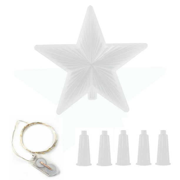 Epoxi Molde Árbol De Navidad Top Star Silicona Molde Espejo Epoxi Molde Para Diy Posavasos Y Velas Noticed HA041420-02