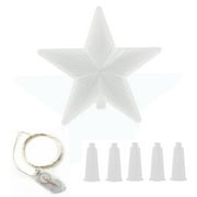 Valatala DIY Resin Epoxy Mold Christmas Tree Top Star Silicone Mold Mirror Epoxy Mould for DIY Coasters and Candles