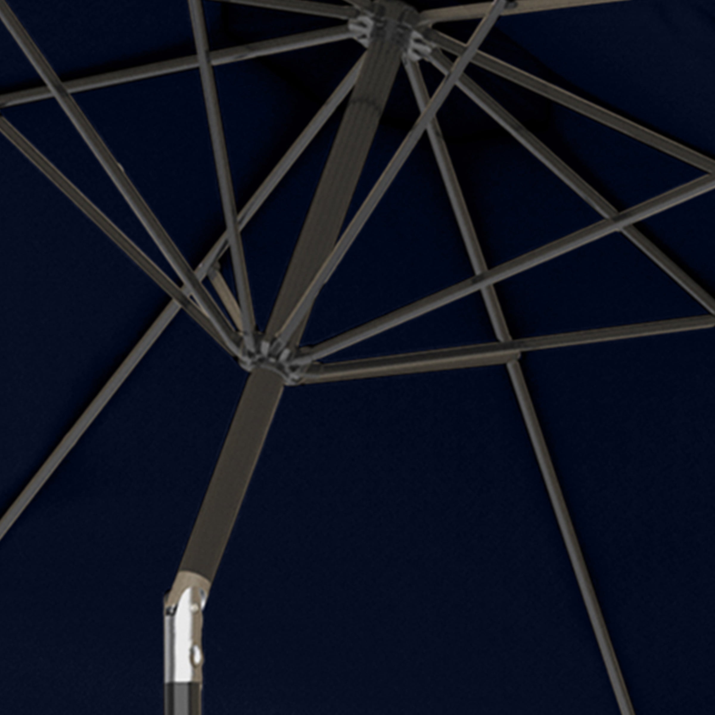 Pure Garden 10FT Patio Umbrella with Auto Tilt and Vented Canopy (Navy)