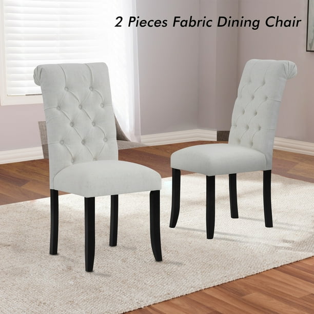 Dining Chairs Linen Room Chair Set Of 2 White Com Dining Chairs Linen Room Chair, White Dining Room Chairs Set Of 2