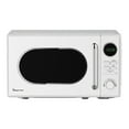 thumbnail image 2 of Magic Chef 0.7-cu. ft. 700-Watt Retro Countertop Microwave and 3.2-cu. ft. Energy-Star Certified Retro Mini Fridge Kit, White, 2 of 9
