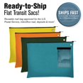 thumbnail image 2 of BankSupplies Canvas Interoffice Mailer 14 oz. | 14 ancho x 11 alto | Amarillo | Bolsa de tránsito | Bolsa grande con cremallera y ojal | Uso con candado o brida para seguridad | Bolsa de correo entre, 2 of 5