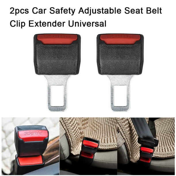 2 piezas de clip para cinturón de seguridad de automóvil, clip extensor de cinturón de seguridad ajustable universal para automóvil, hebilla de seguridad