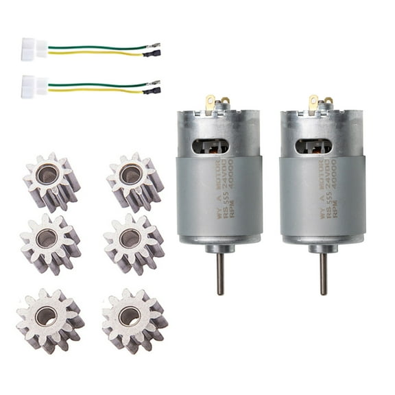 2PCS Powerful RS555 24V Child Ride On Motor Energy Efficient Design Easy Install With Overload Protections for Toy Car