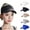 Black, variant on Happy Date Sun Visor Men Women Mesh Adjustable Baseball Cap Sports Tennis Golf Running Hat