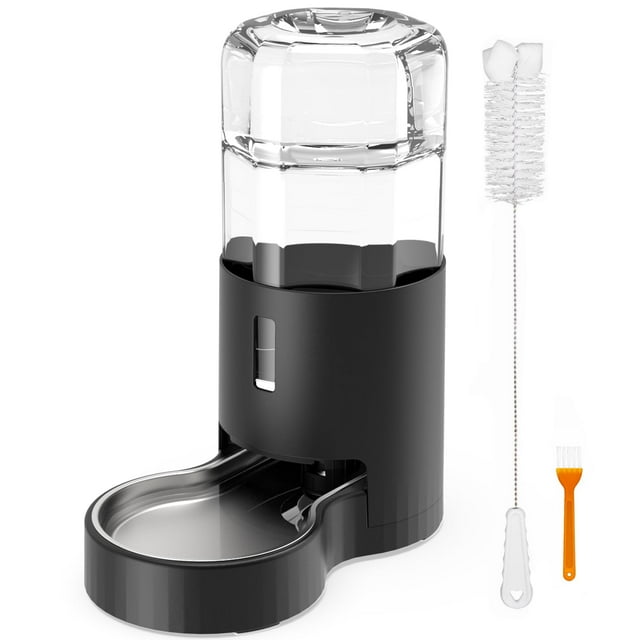 Cuenco dispensador automático de agua para perros de 7 litros con acero inoxidable