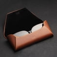 thumbnail image 2 of huanledash Glasses Case Wear-resistant Convenient Portable Faux Leather Women Men Glasses Storage Box Home Supply, 2 of 7