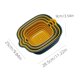 thumbnail image 4 of Six Piece Kitchen Washbas In Double-Layer Basket Vegetable And Fruit Multi-Functional Plastic Washing Basket BlueFeature: Quantity: 6pc Material: Plastic Color: Blue Package weight：345g/0.76lb, 4 of 8