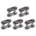 thumbnail image 1 of Uxcell 5Pack #40 Conector de Cadena Link Roller, Eslabones Divididos de Acero al Carbono de 1/2" Pitch para Cadena 08A, 1 of 6